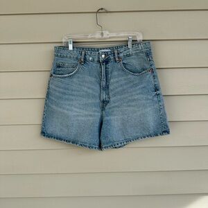 Zara Light Blue Jean Shorts